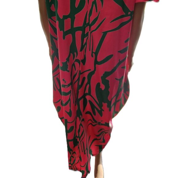 Abstract Casual Loose Crew Neck Dress Size Large - Picture 6 of 8